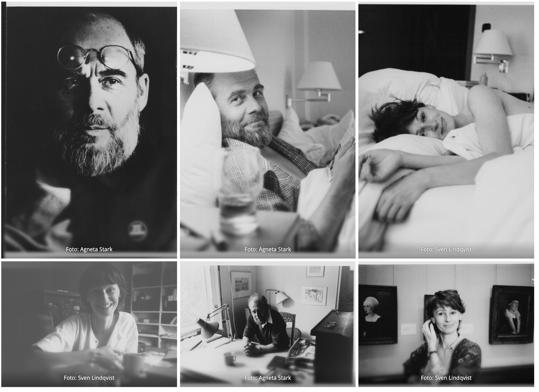 Bilder till boken Agneta Stark och Sven Lindqvist • Nöj dig aldrig, skrev du